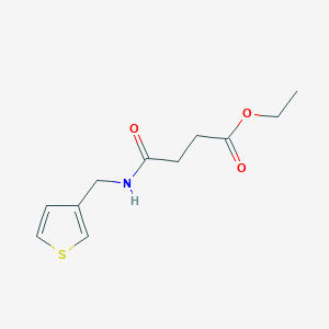 molecular formula C11H15NO3S B6582086 ethyl 3-{[(thiophen-3-yl)methyl]carbamoyl}propanoate CAS No. 1207001-01-1