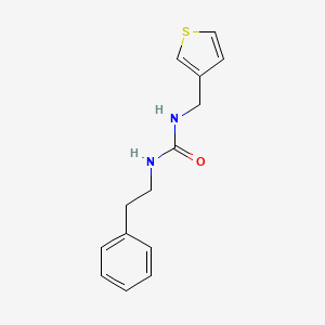 1-(2-phenylethyl)-3-[(thiophen-3-yl)methyl]urea