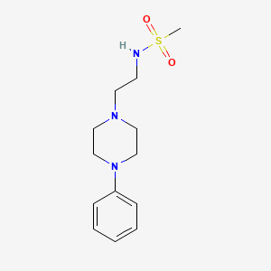 molecular formula C13H21N3O2S B6582117 N-[2-(4-phenylpiperazin-1-yl)ethyl]methanesulfonamide CAS No. 1208945-87-2