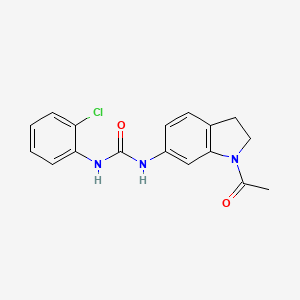 molecular formula C17H16ClN3O2 B6582257 3-(1-acetyl-2,3-dihydro-1H-indol-6-yl)-1-(2-chlorophenyl)urea CAS No. 1209451-01-3