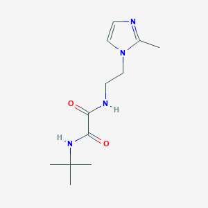 molecular formula C12H20N4O2 B6582315 N-tert-butyl-N'-[2-(2-methyl-1H-imidazol-1-yl)ethyl]ethanediamide CAS No. 1209965-11-6