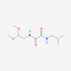 molecular formula C10H20N2O4 B6582327 N'-(2,2-dimethoxyethyl)-N-(2-methylpropyl)ethanediamide CAS No. 1209604-37-4