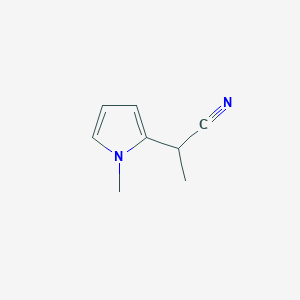 molecular formula C8H10N2 B065824 2-(1-Methyl-1H-pyrrol-2-yl)propanenitrile CAS No. 188908-89-6
