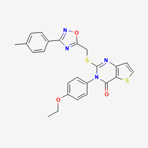 3-(4-ethoxyphenyl)-2-({[3-(4-methylphenyl)-1,2,4-oxadiazol-5-yl]methyl}sulfanyl)-3H,4H-thieno[3,2-d]pyrimidin-4-one