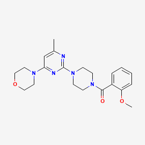 4-{2-[4-(2-methoxybenzoyl)piperazin-1-yl]-6-methylpyrimidin-4-yl}morpholine