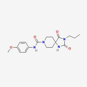 N-(4-methoxyphenyl)-2,4-dioxo-3-propyl-1,3,8-triazaspiro[4.5]decane-8-carboxamide