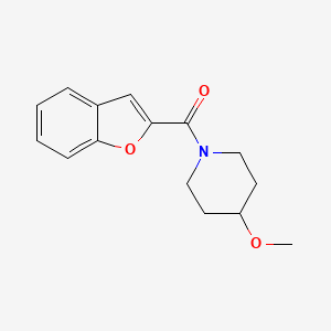 molecular formula C15H17NO3 B6582614 1-(1-benzofuran-2-carbonyl)-4-methoxypiperidine CAS No. 1211794-15-8