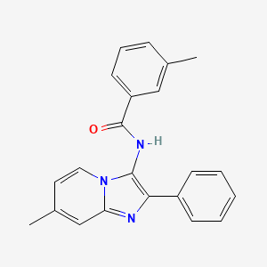 3-methyl-N-{7-methyl-2-phenylimidazo[1,2-a]pyridin-3-yl}benzamide