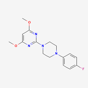 molecular formula C16H19FN4O2 B6582646 2-[4-(4-fluorophenyl)piperazin-1-yl]-4,6-dimethoxypyrimidine CAS No. 871365-08-1