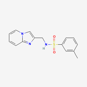 molecular formula C15H15N3O2S B6582690 N-({imidazo[1,2-a]pyridin-2-yl}methyl)-3-methylbenzene-1-sulfonamide CAS No. 868972-21-8