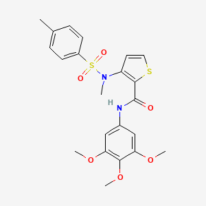 3-(N-methyl4-methylbenzenesulfonamido)-N-(3,4,5-trimethoxyphenyl)thiophene-2-carboxamide