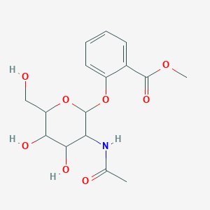 molecular formula C16H21NO8 B6582891 methyl 2-{[3-acetamido-4,5-dihydroxy-6-(hydroxymethyl)oxan-2-yl]oxy}benzoate CAS No. 1093406-94-0