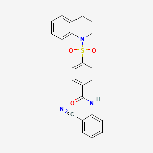N-(2-cyanophenyl)-4-(1,2,3,4-tetrahydroquinoline-1-sulfonyl)benzamide