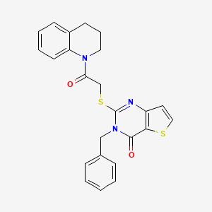 3-benzyl-2-{[2-oxo-2-(1,2,3,4-tetrahydroquinolin-1-yl)ethyl]sulfanyl}-3H,4H-thieno[3,2-d]pyrimidin-4-one