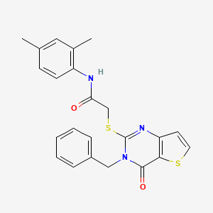 molecular formula C23H21N3O2S2 B6582983 2-({3-benzyl-4-oxo-3H,4H-thieno[3,2-d]pyrimidin-2-yl}sulfanyl)-N-(2,4-dimethylphenyl)acetamide CAS No. 1252922-16-9