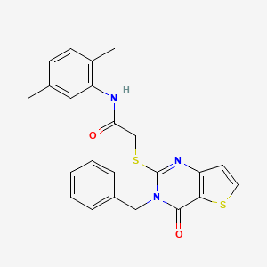 2-({3-benzyl-4-oxo-3H,4H-thieno[3,2-d]pyrimidin-2-yl}sulfanyl)-N-(2,5-dimethylphenyl)acetamide