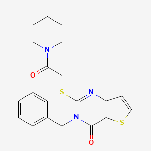 3-benzyl-2-{[2-oxo-2-(piperidin-1-yl)ethyl]sulfanyl}-3H,4H-thieno[3,2-d]pyrimidin-4-one