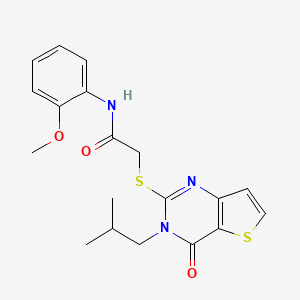 N-(2-methoxyphenyl)-2-{[3-(2-methylpropyl)-4-oxo-3H,4H-thieno[3,2-d]pyrimidin-2-yl]sulfanyl}acetamide