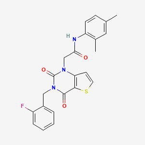 N-(2,4-dimethylphenyl)-2-{3-[(2-fluorophenyl)methyl]-2,4-dioxo-1H,2H,3H,4H-thieno[3,2-d]pyrimidin-1-yl}acetamide