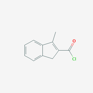 molecular formula C11H9ClO B065832 3-Methyl-1H-indene-2-carbonyl chloride CAS No. 184102-76-9