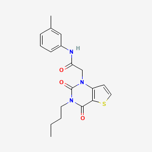 molecular formula C19H21N3O3S B6583200 2-{3-butyl-2,4-dioxo-1H,2H,3H,4H-thieno[3,2-d]pyrimidin-1-yl}-N-(3-methylphenyl)acetamide CAS No. 1252863-52-7