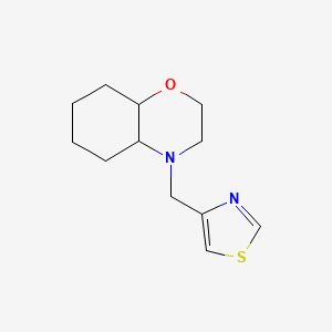 molecular formula C12H18N2OS B6583220 4-[(1,3-thiazol-4-yl)methyl]-octahydro-2H-1,4-benzoxazine CAS No. 1223200-95-0