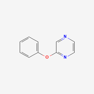 molecular formula C10H8N2O B6583224 2-苯氧基吡嗪 CAS No. 107697-82-5