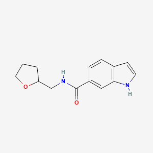 molecular formula C14H16N2O2 B6583242 N-[(oxolan-2-yl)methyl]-1H-indole-6-carboxamide CAS No. 1455189-80-6