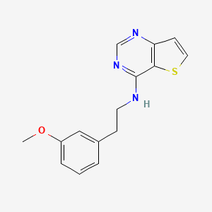 molecular formula C15H15N3OS B6583256 N-[2-(3-methoxyphenyl)ethyl]thieno[3,2-d]pyrimidin-4-amine CAS No. 1914593-63-7