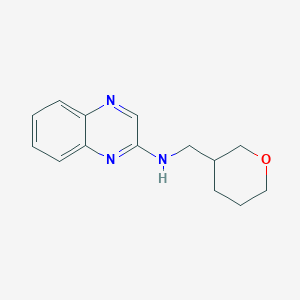 molecular formula C14H17N3O B6583263 N-[(oxan-3-yl)methyl]quinoxalin-2-amine CAS No. 1355836-86-0