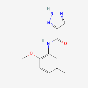molecular formula C11H12N4O2 B6583273 N-(2-methoxy-5-methylphenyl)-1H-1,2,3-triazole-5-carboxamide CAS No. 1477576-34-3