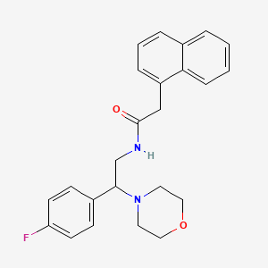 N-[2-(4-fluorophenyl)-2-(morpholin-4-yl)ethyl]-2-(naphthalen-1-yl)acetamide
