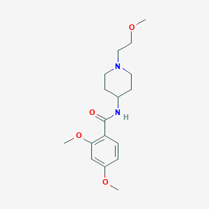 molecular formula C17H26N2O4 B6583332 2,4-dimethoxy-N-[1-(2-methoxyethyl)piperidin-4-yl]benzamide CAS No. 1421523-23-0