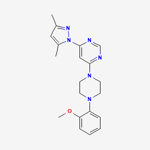 4-(3,5-dimethyl-1H-pyrazol-1-yl)-6-[4-(2-methoxyphenyl)piperazin-1-yl]pyrimidine