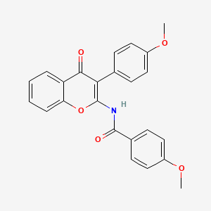 4-methoxy-N-[3-(4-methoxyphenyl)-4-oxo-4H-chromen-2-yl]benzamide