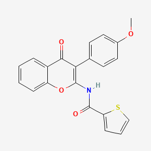 molecular formula C21H15NO4S B6583476 N-[3-(4-methoxyphenyl)-4-oxo-4H-chromen-2-yl]thiophene-2-carboxamide CAS No. 883952-88-3