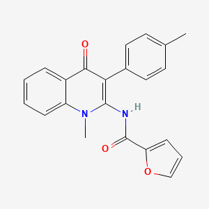 N-[1-methyl-3-(4-methylphenyl)-4-oxo-1,4-dihydroquinolin-2-yl]furan-2-carboxamide