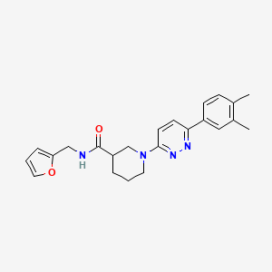 1-[6-(3,4-dimethylphenyl)pyridazin-3-yl]-N-[(furan-2-yl)methyl]piperidine-3-carboxamide