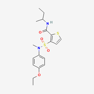 N-(butan-2-yl)-3-[(4-ethoxyphenyl)(methyl)sulfamoyl]thiophene-2-carboxamide