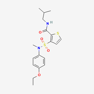 3-[(4-ethoxyphenyl)(methyl)sulfamoyl]-N-(2-methylpropyl)thiophene-2-carboxamide