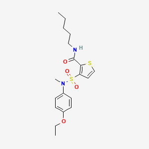 3-[(4-ethoxyphenyl)(methyl)sulfamoyl]-N-pentylthiophene-2-carboxamide