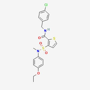 N-[(4-chlorophenyl)methyl]-3-[(4-ethoxyphenyl)(methyl)sulfamoyl]thiophene-2-carboxamide