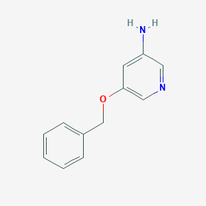 molecular formula C12H12N2O B065836 5-(苄氧基)吡啶-3-胺 CAS No. 186593-25-9