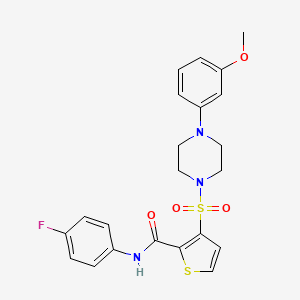 N-(4-fluorophenyl)-3-{[4-(3-methoxyphenyl)piperazin-1-yl]sulfonyl}thiophene-2-carboxamide