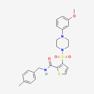 3-{[4-(3-methoxyphenyl)piperazin-1-yl]sulfonyl}-N-[(4-methylphenyl)methyl]thiophene-2-carboxamide