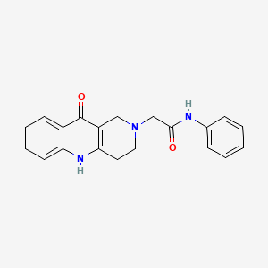 2-{10-oxo-1H,2H,3H,4H,5H,10H-benzo[b]1,6-naphthyridin-2-yl}-N-phenylacetamide