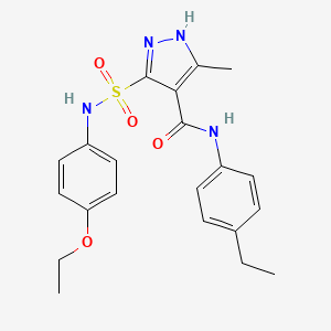 5-[(4-ethoxyphenyl)sulfamoyl]-N-(4-ethylphenyl)-3-methyl-1H-pyrazole-4-carboxamide