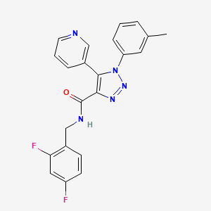 N-[(2,4-difluorophenyl)methyl]-1-(3-methylphenyl)-5-(pyridin-3-yl)-1H-1,2,3-triazole-4-carboxamide