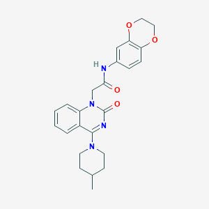 molecular formula C24H26N4O4 B6583921 N-(2,3-dihydro-1,4-benzodioxin-6-yl)-2-[4-(4-methylpiperidin-1-yl)-2-oxo-1,2-dihydroquinazolin-1-yl]acetamide CAS No. 1251625-56-5