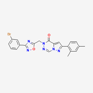 5-{[3-(3-bromophenyl)-1,2,4-oxadiazol-5-yl]methyl}-2-(2,4-dimethylphenyl)-4H,5H-pyrazolo[1,5-d][1,2,4]triazin-4-one